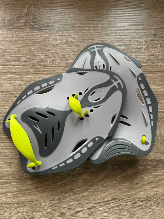 Лопатки для плавания Speedo Power Paddles Oxid Grey/Lime (M)