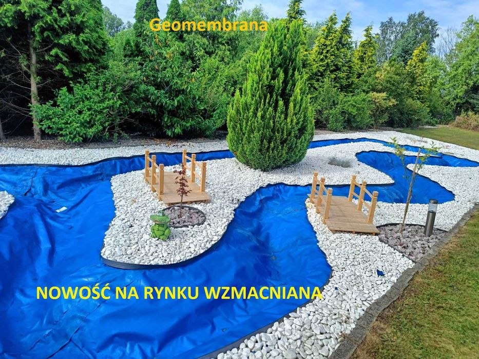 Folia do oczka wodnego/do oczek Geomembrana 1mm Czarna lub Niebieska