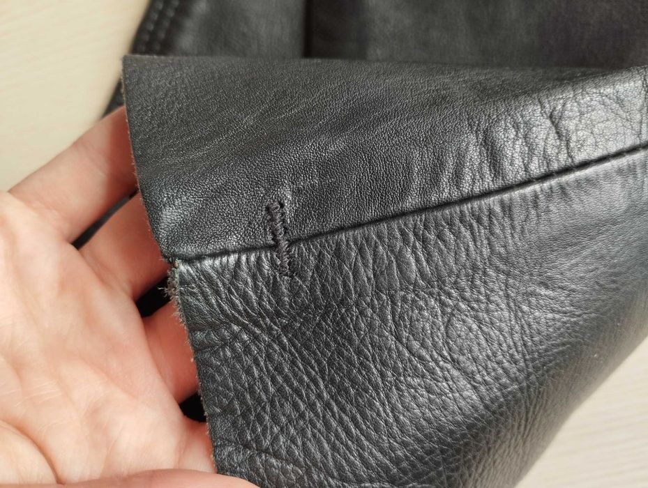 Штаны кожаные байкерские мотоциклетные мотоштаны