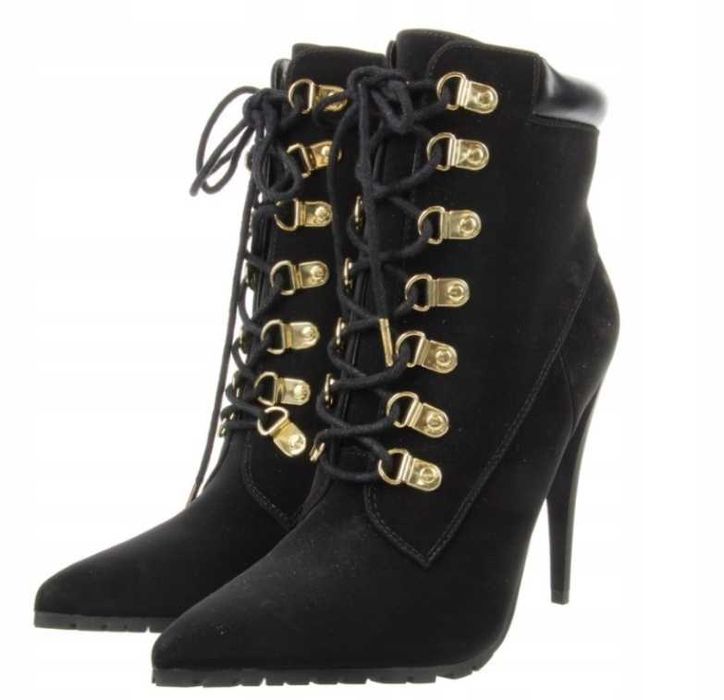Nowe sznurowane botki Shoedazzle 'Trixey' r. 40,5