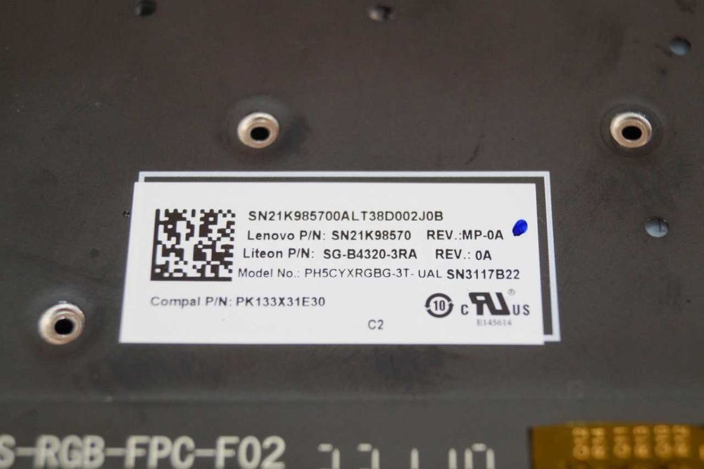 Клавіатура Lenovo Legion 5 Slim 16IRH8 TVOYO