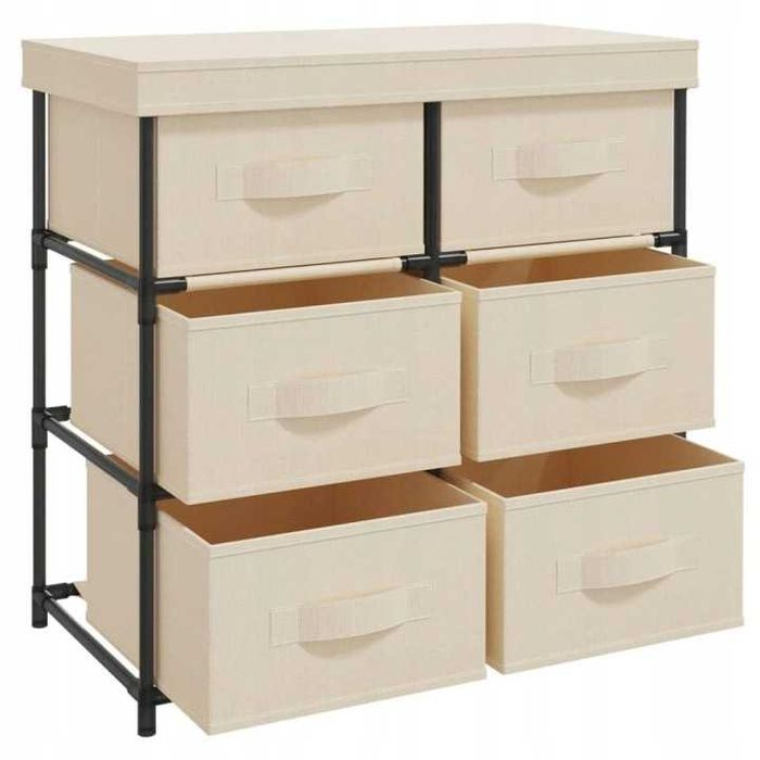 Półka metal VidaXL 55 x 29 cm krem