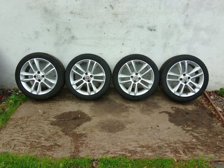 OPEL CORSA E ADAM FELGA FELGI ALUFELGI KOŁA OPONY 4X100 17 X 7J ET 44 OPONY JAK NOWE 2025 ROK 215 45 17