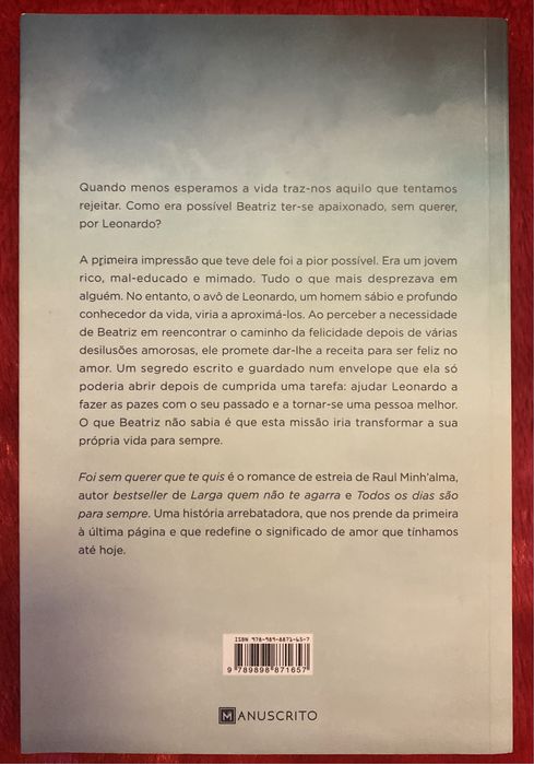 Livro “Foi sem querer que te quis”
