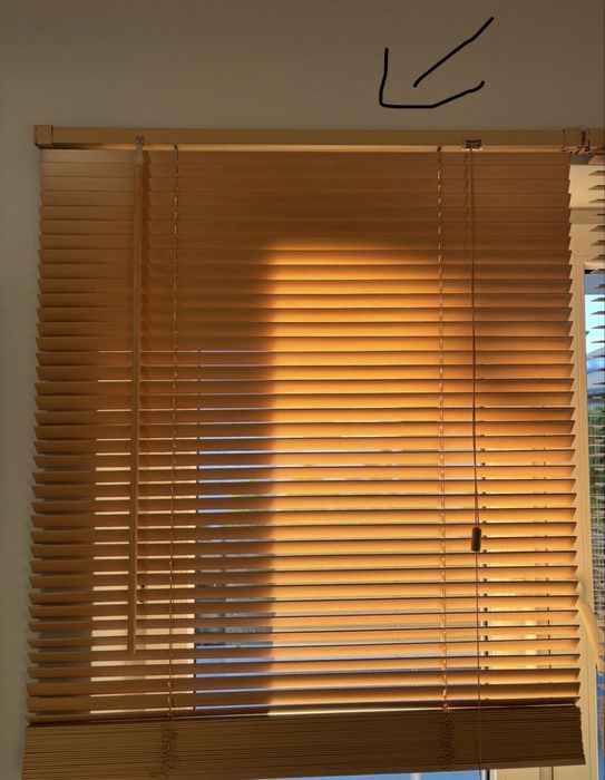 Żaluzja drewniana 80 x 140cm natural 27 mm Inspire