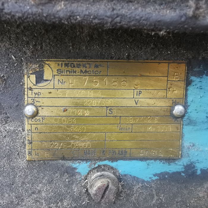 Silnik 11kw tokarka tuj 50 m