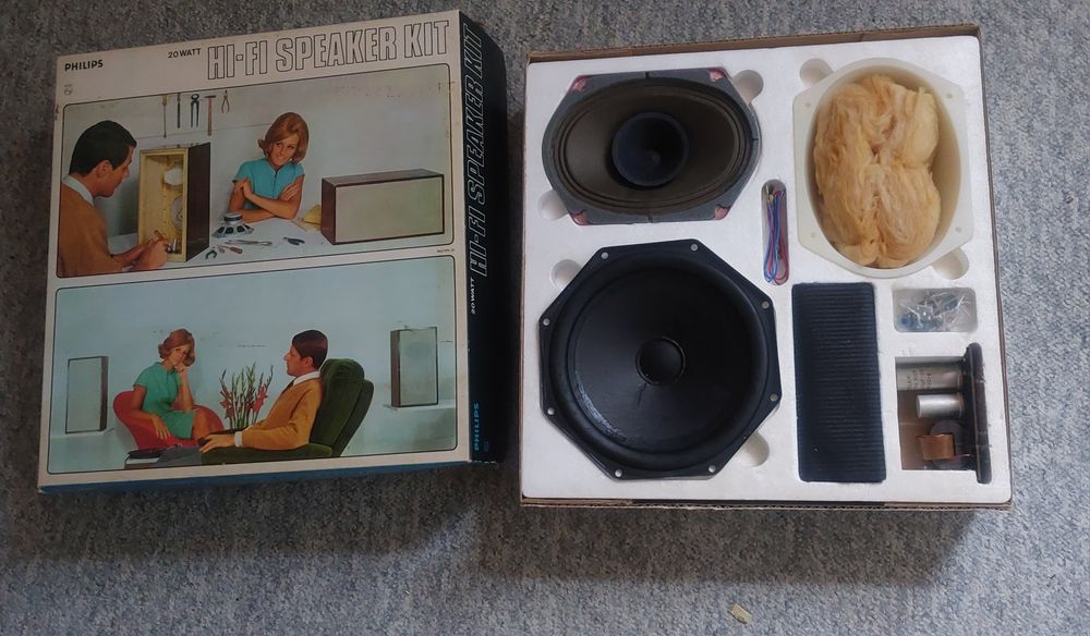 Vintage Zestaw głośników PHILIPS do samodzielnego montażu