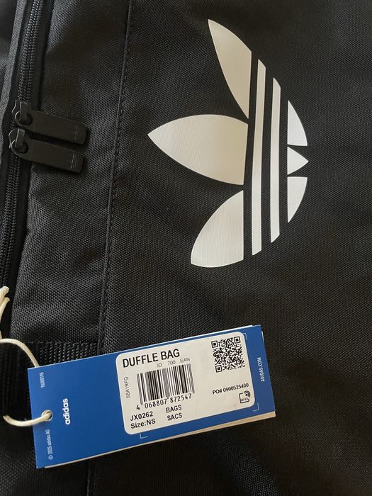 Adidas Originals Torba sportowa Unisex czarna na siłownię w podróż bag
