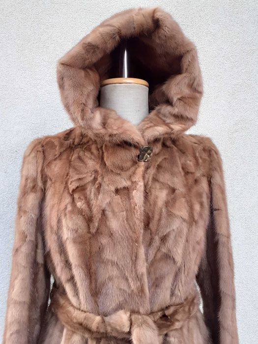 Futro Części Norek Naturalne Rozmiar 40/42