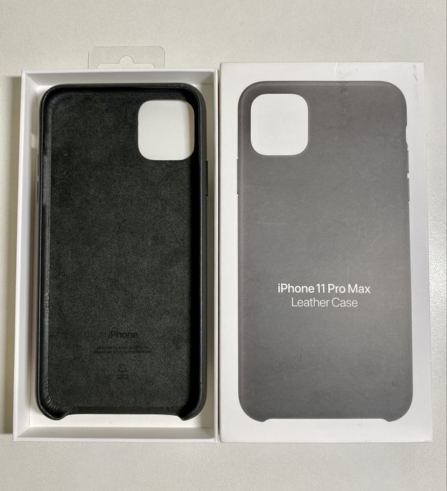 Оригінальний шкіряний чохол Apple Leather Case Black (MX0E2)для iPhone