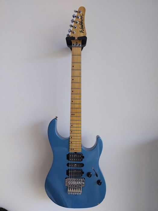 Guitarra washburn azul Floyd Rose