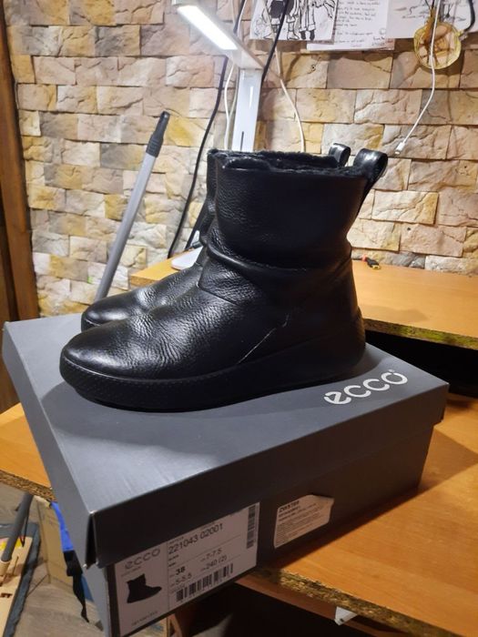 Продам сапоги зимние, б/у, ecco ukuik, размер 38