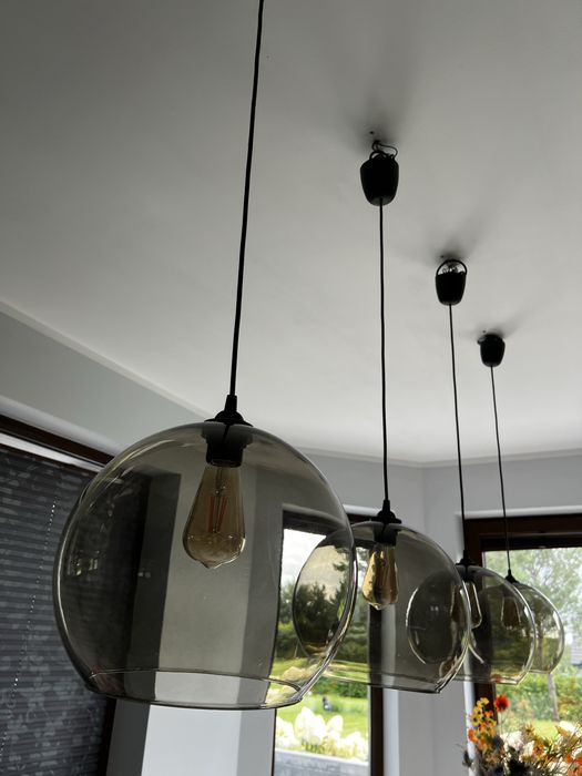 zestaw lamp zwisajcych 4 szt.