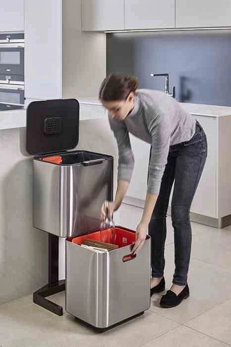 Kosz do segregacji 60l Totem Max, stal / Joseph Joseph