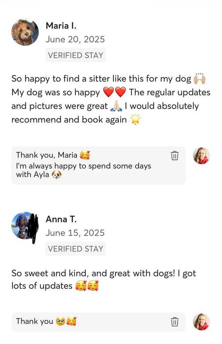 Dog/Cat Sitting / Dog Walking