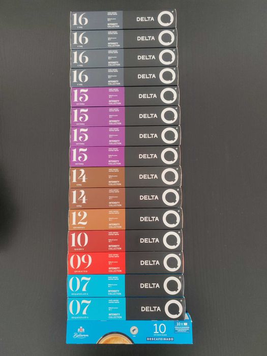 16 caixas cápsulas café Delta Q (160 cápsulas)
