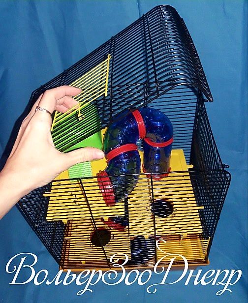 АКЦИЯ Клетка для грызунов 33.5х23х43 Хомяк 3 люкс, окрашенная