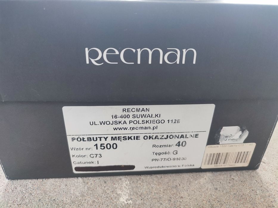 Buty męskie RECMAN