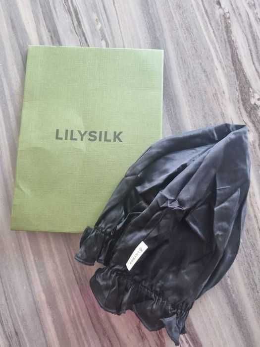 LilySilk 100% czysty jedwab morwowy czepek do spania 19 Momme