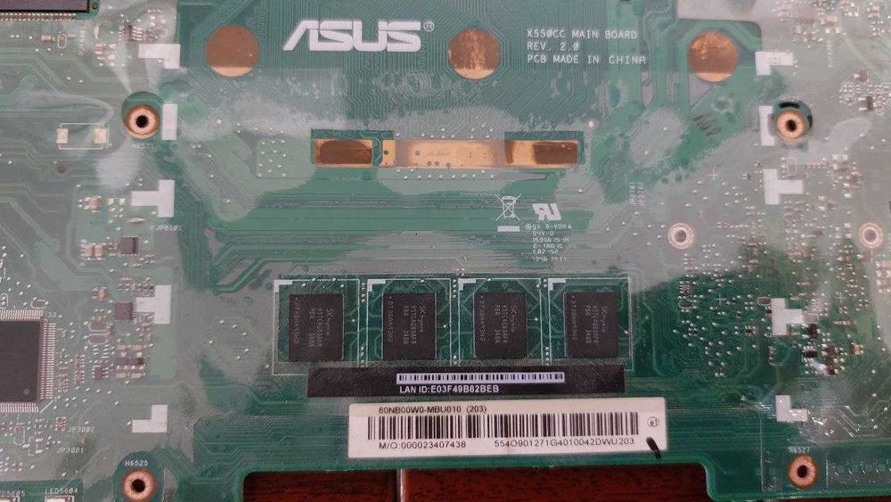 Продам материнскую плату для ASUS X550CC