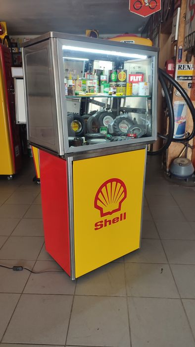 Bomba de gasolina shell expositor