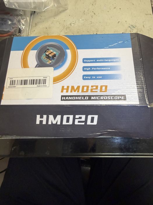 Microcopio  com lcd HM020  com visor de 2”