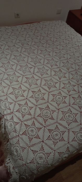 colcha em crochet feitas a mão