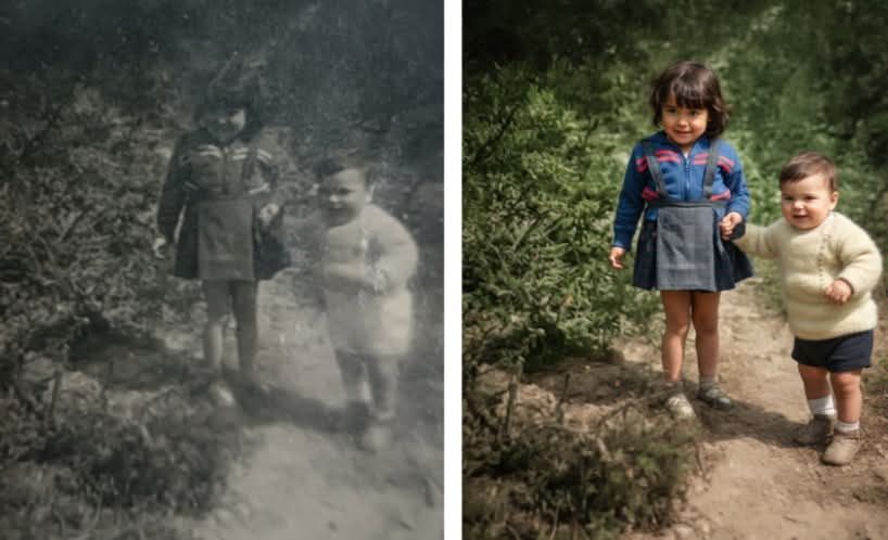 Restauração e edição de fotos antigas