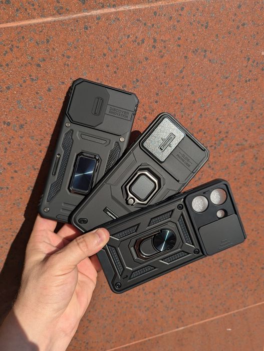 Противоударный чехол Xiaomi Redmi 13C любая модель с кольцом