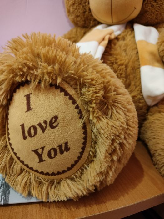 Плюшевий Ведмідь у шарфику I love You