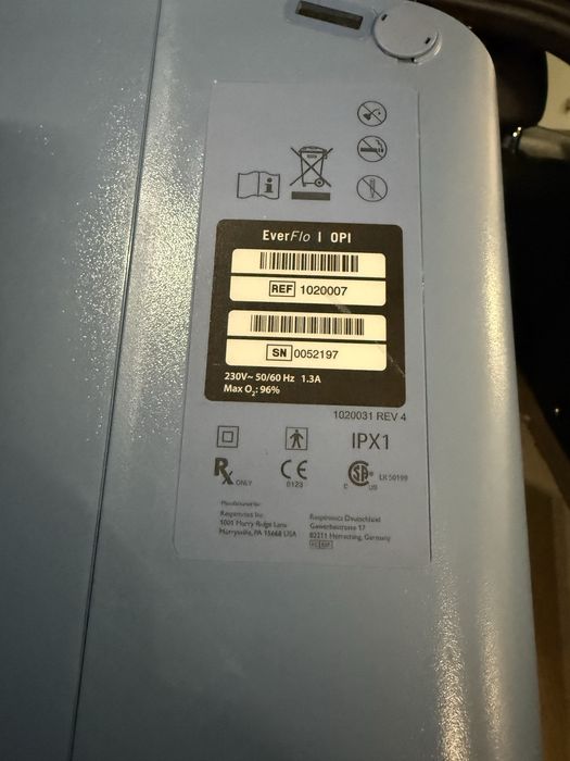 Medyczny Koncentrator tlenu Philips EverFlo.