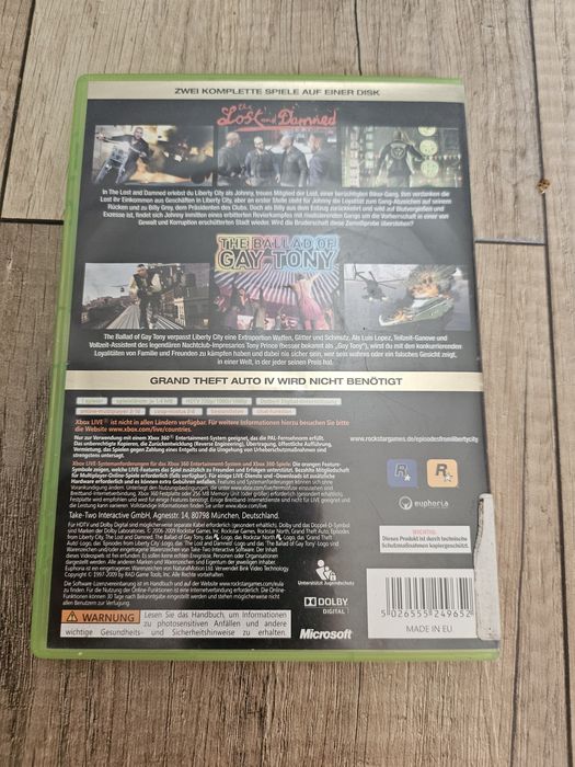 GTA Grand Theft Auto Liberty City XBox 360