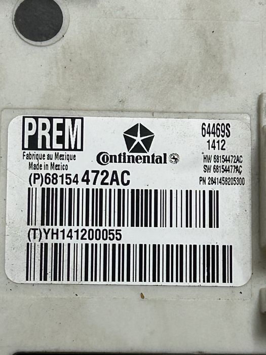 Блок комфорту Dodge Fiat P68154472AC PREM