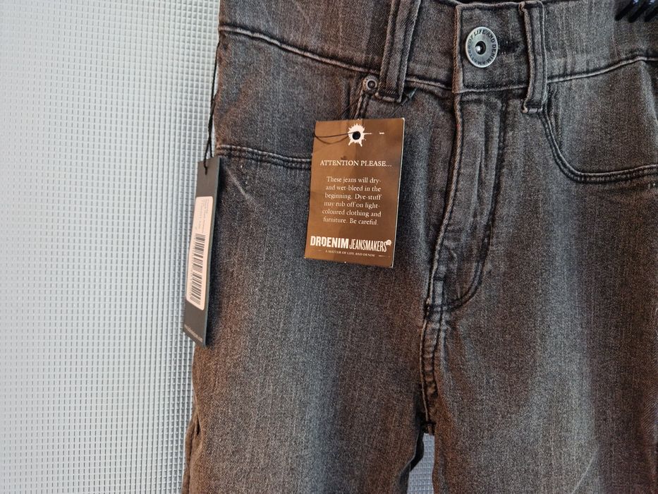 Dr denim plenty szare jeansy rurki, XS nowe z metkami