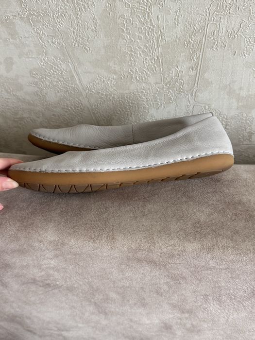 Шкіряні сірі балетки clarks 38 розмір
