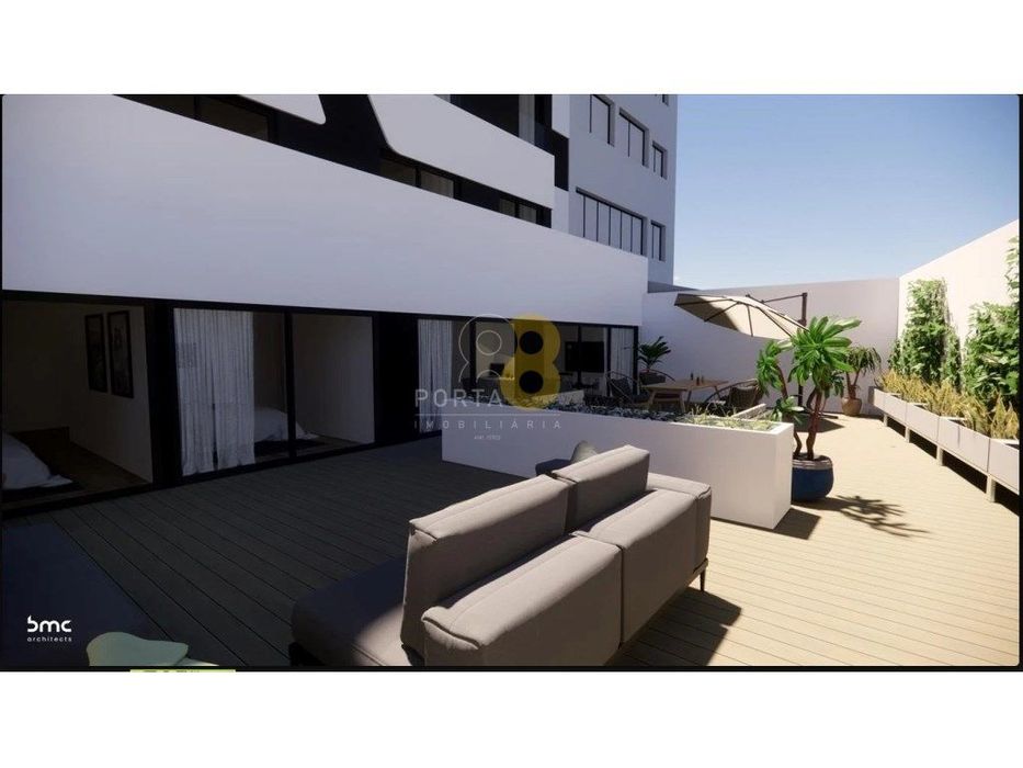 Apartamento T2 com terraço no centro de Matosinhos