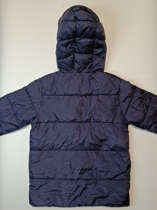 Зимняя детская куртка 110 см, 5 лет, синяя, Petit Bateau