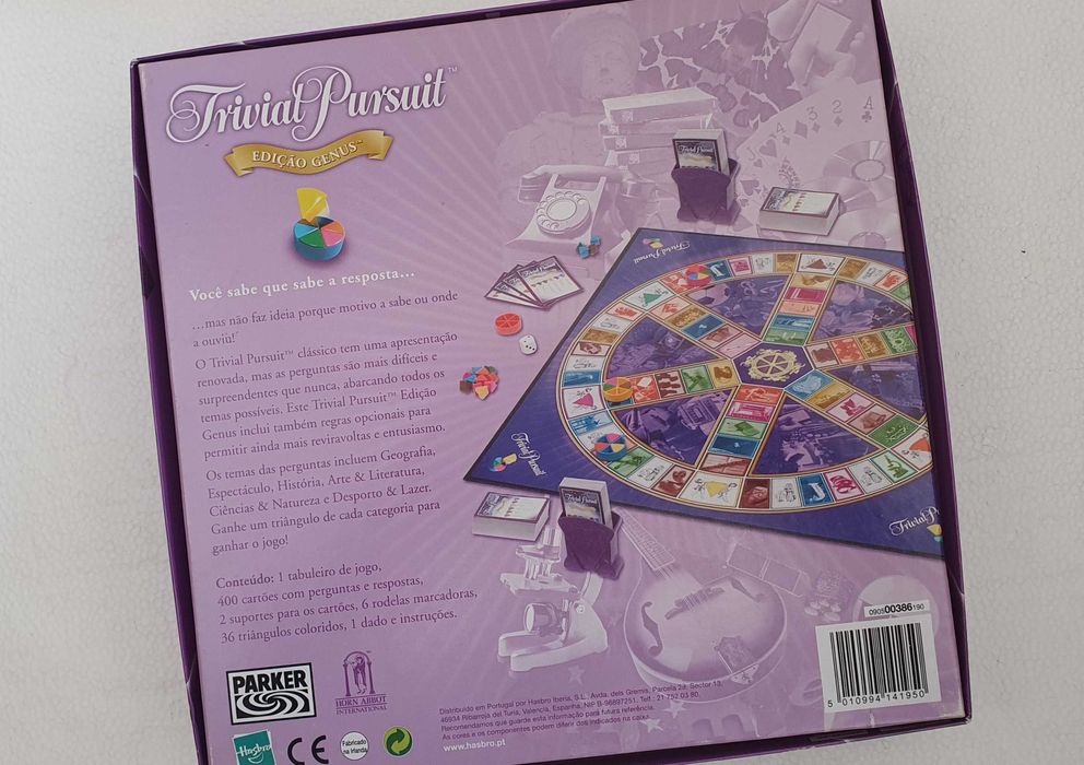 Jogo Trivial Pursuit Genus - Parker - vintage - como novo