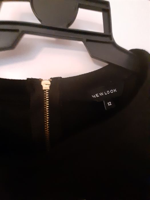 Czarna elegancka bluzka NEW LOOK 12/40 aktualne