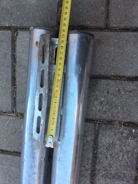 Orurowanie boczne, stal nierdzewna, 169cm