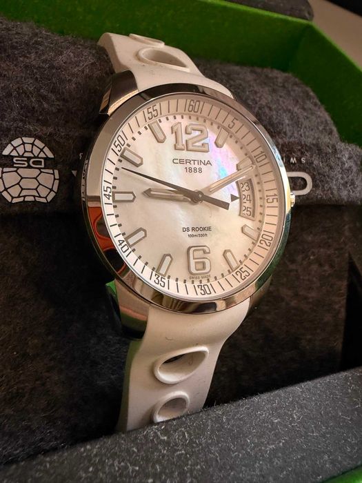 Zegarek Certina DS Rookie C016.410.17.117.00 NOWY Unikat Masa Perłowa