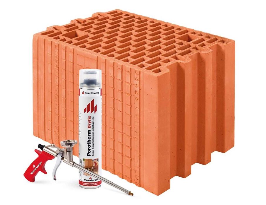 Pustak ceramiczny szlifowany Porotherm 25 P+W DRYFIX Wienerberger