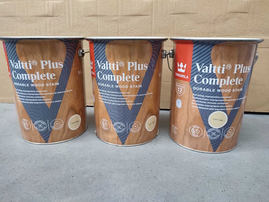 Lakierobejca do drewna Tikkurila Valtti Plus Complete kolor Jasny Dąb 5L