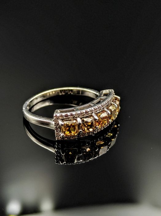 1,73ct pierścionek z brylantami / certyfikat / naturalnymi diamentami