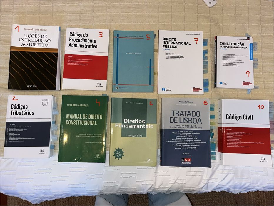 Livros de Direito (vendo todos ou individualmente)
