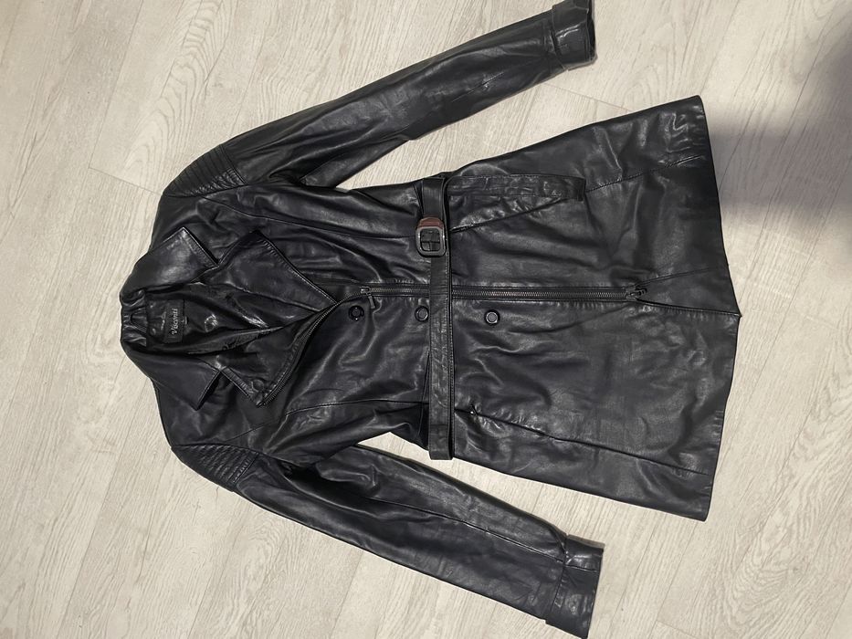 Плащ шкіряний