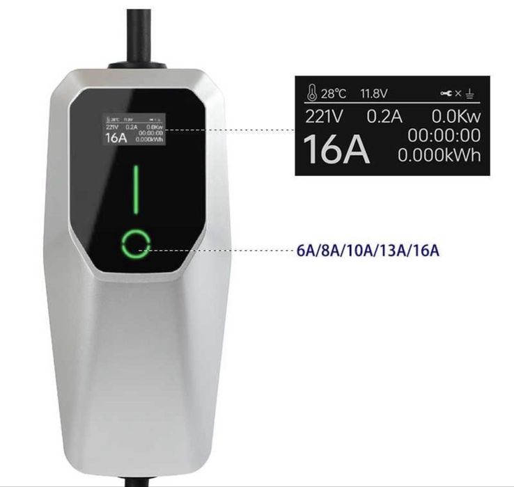 Cabo carregamento domestico veiculos eletricos