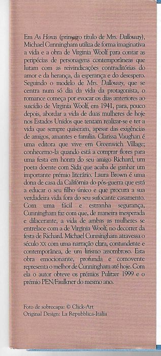 As Horas, de Michael Cunningham