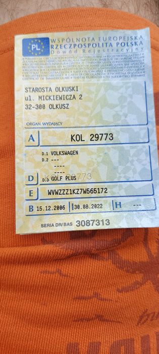 Sprzedam VW Golf Plus