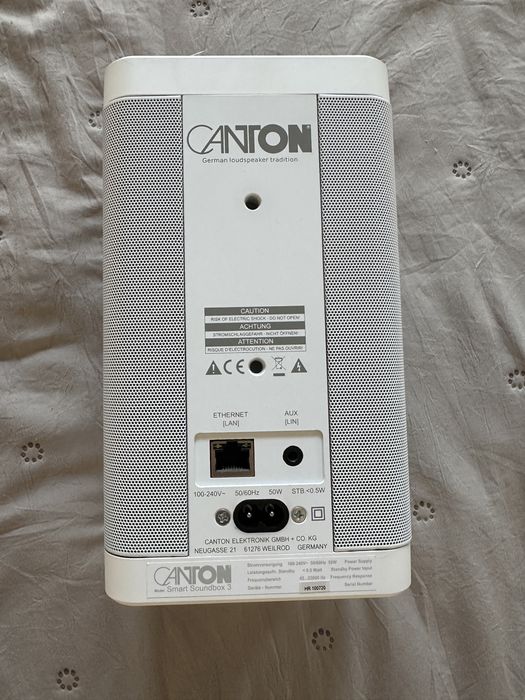 Canton Smart Soundbox 3 White – Wi-Fi / Bluetooth – sprawny